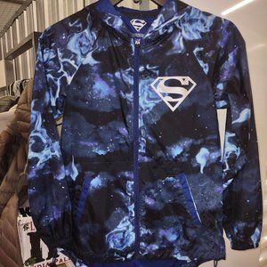 Nylon SUPERMAN hooded windbreaker from HER Universe size Small - EUC
